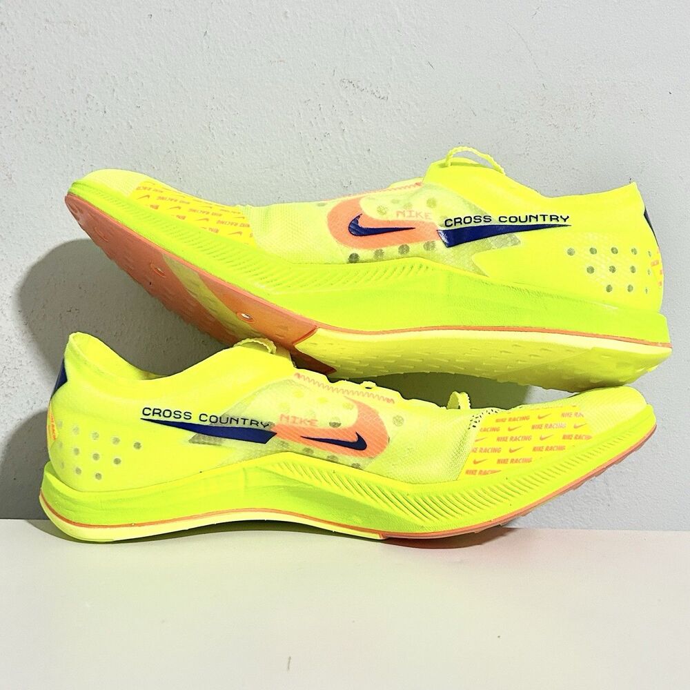 Nike ZoomX Dragonfly XC “Fast Pack” Men’s Size 12 Volt Blue Orange Track Spikes - Picture 6 of 9